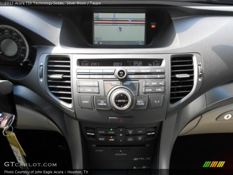 Silver Moon / Taupe 2012 Acura TSX Technology Sedan