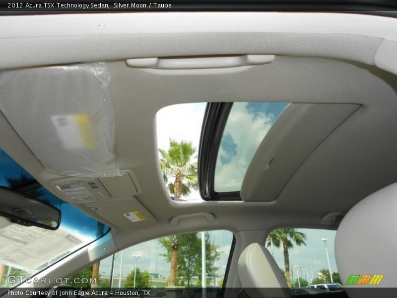 Silver Moon / Taupe 2012 Acura TSX Technology Sedan