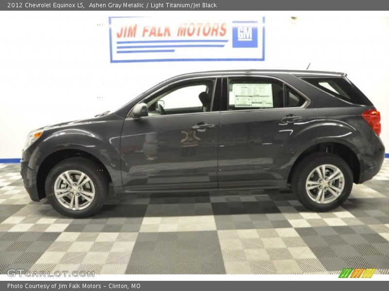 Ashen Gray Metallic / Light Titanium/Jet Black 2012 Chevrolet Equinox LS