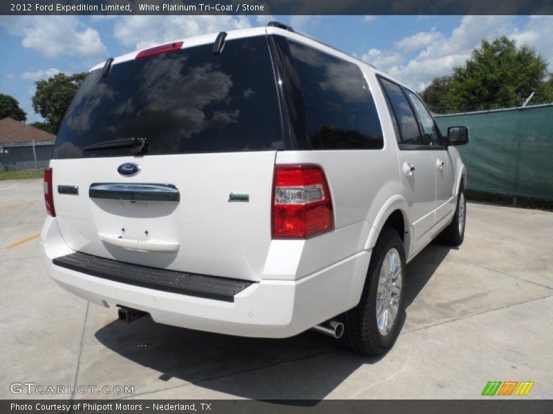 White Platinum Tri-Coat / Stone 2012 Ford Expedition Limited