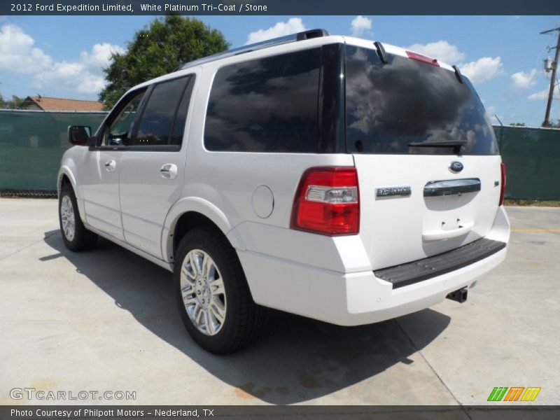 White Platinum Tri-Coat / Stone 2012 Ford Expedition Limited