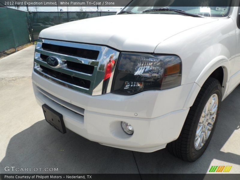 White Platinum Tri-Coat / Stone 2012 Ford Expedition Limited