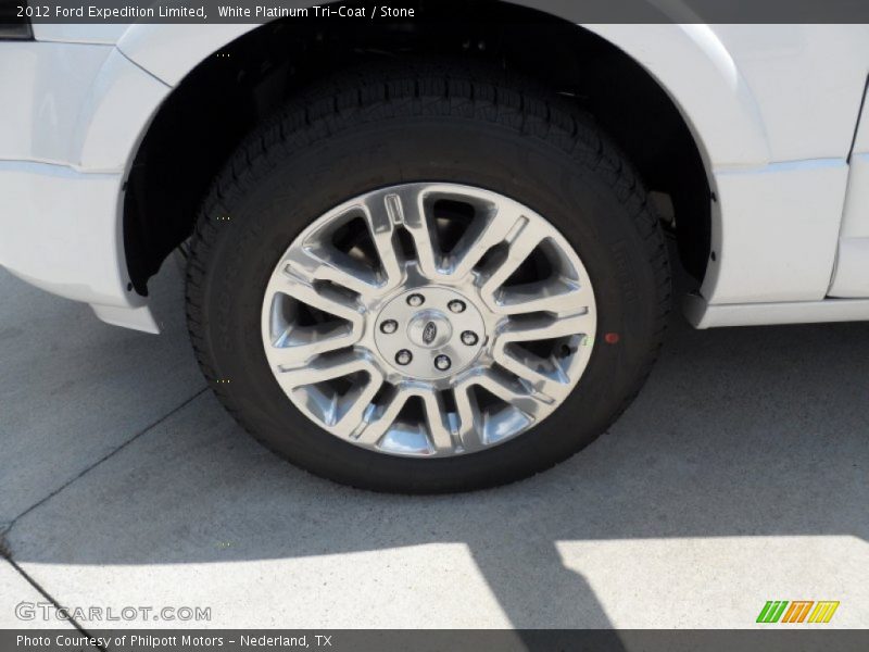 White Platinum Tri-Coat / Stone 2012 Ford Expedition Limited