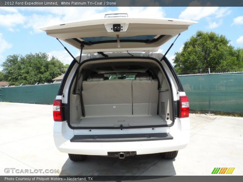 White Platinum Tri-Coat / Stone 2012 Ford Expedition Limited