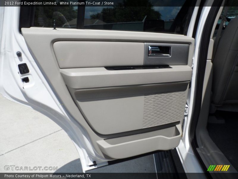 White Platinum Tri-Coat / Stone 2012 Ford Expedition Limited
