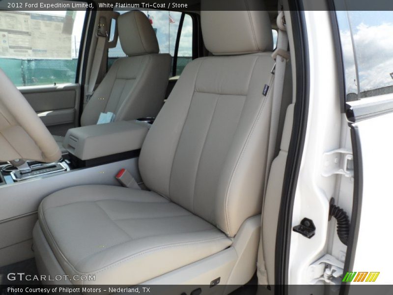 White Platinum Tri-Coat / Stone 2012 Ford Expedition Limited
