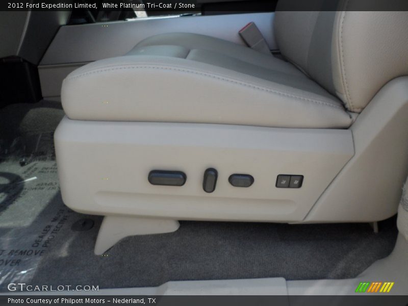 White Platinum Tri-Coat / Stone 2012 Ford Expedition Limited