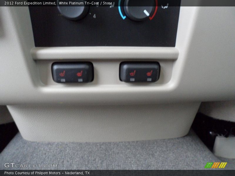 White Platinum Tri-Coat / Stone 2012 Ford Expedition Limited