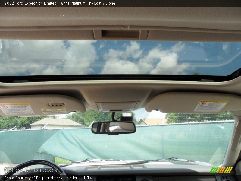 White Platinum Tri-Coat / Stone 2012 Ford Expedition Limited