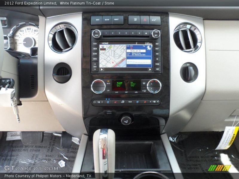 White Platinum Tri-Coat / Stone 2012 Ford Expedition Limited