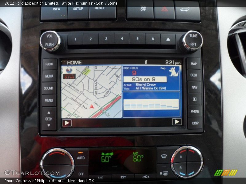 White Platinum Tri-Coat / Stone 2012 Ford Expedition Limited