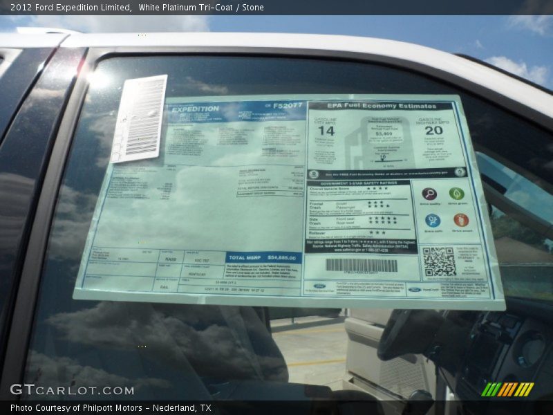 White Platinum Tri-Coat / Stone 2012 Ford Expedition Limited