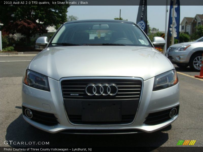 Ice Silver Metallic / Black 2010 Audi A3 2.0 TFSI quattro