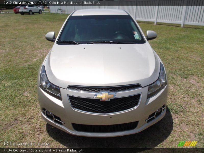 Gold Mist Metallic / Jet Black/Brick 2012 Chevrolet Cruze LT/RS