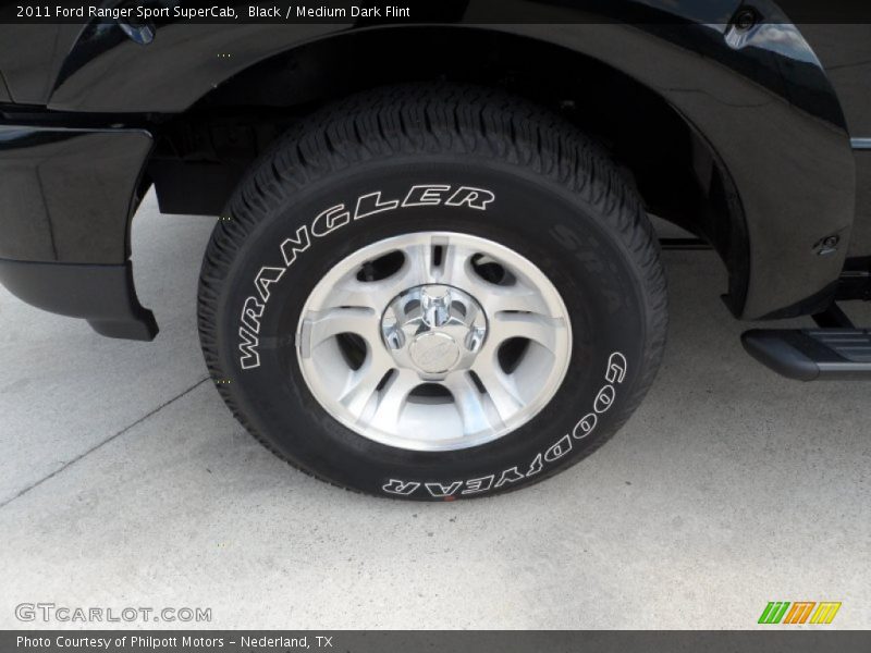 Black / Medium Dark Flint 2011 Ford Ranger Sport SuperCab