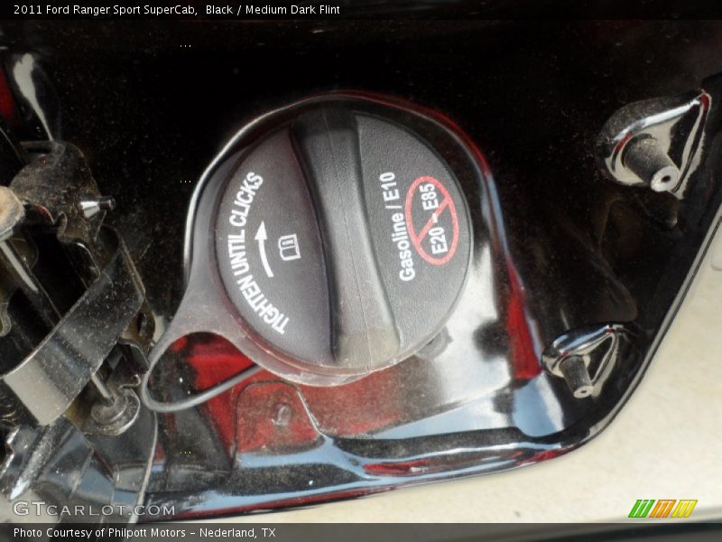 Black / Medium Dark Flint 2011 Ford Ranger Sport SuperCab