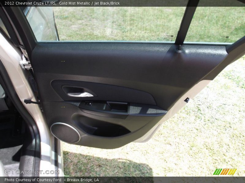 Gold Mist Metallic / Jet Black/Brick 2012 Chevrolet Cruze LT/RS