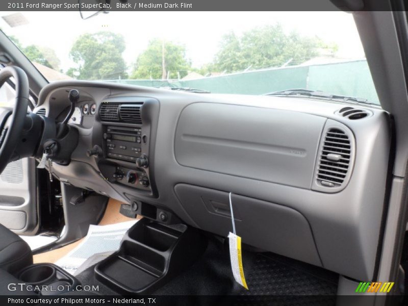 Black / Medium Dark Flint 2011 Ford Ranger Sport SuperCab