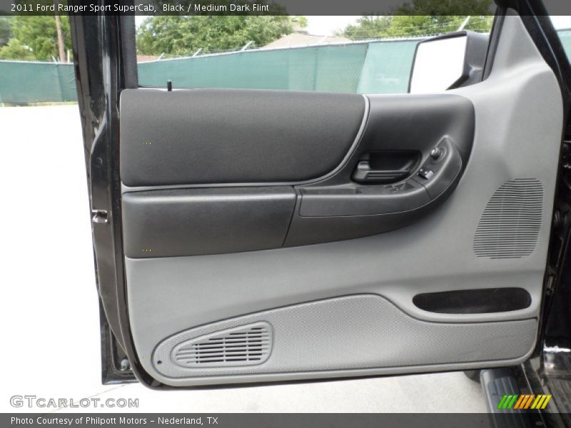 Black / Medium Dark Flint 2011 Ford Ranger Sport SuperCab