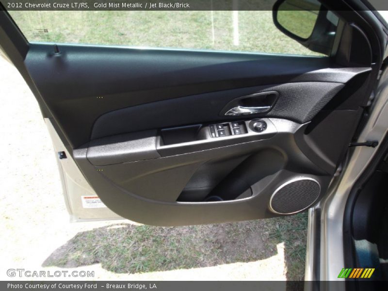 Gold Mist Metallic / Jet Black/Brick 2012 Chevrolet Cruze LT/RS
