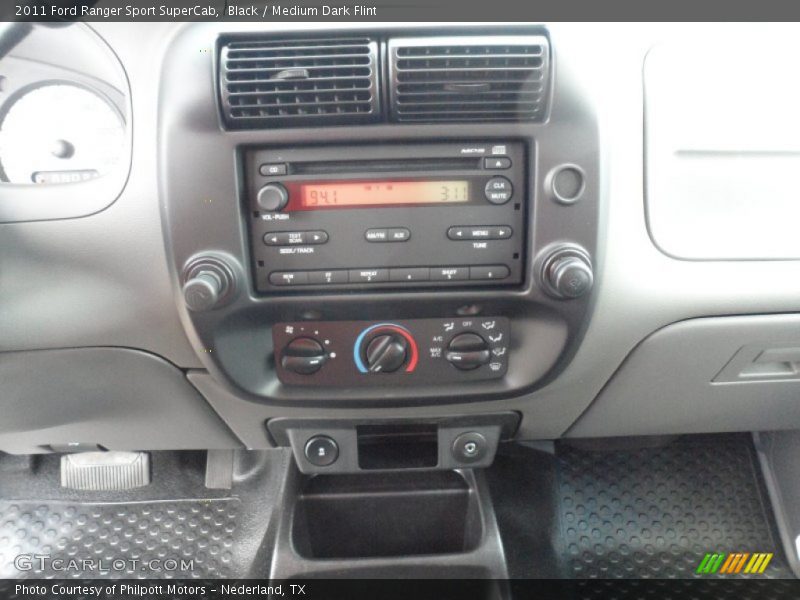 Black / Medium Dark Flint 2011 Ford Ranger Sport SuperCab