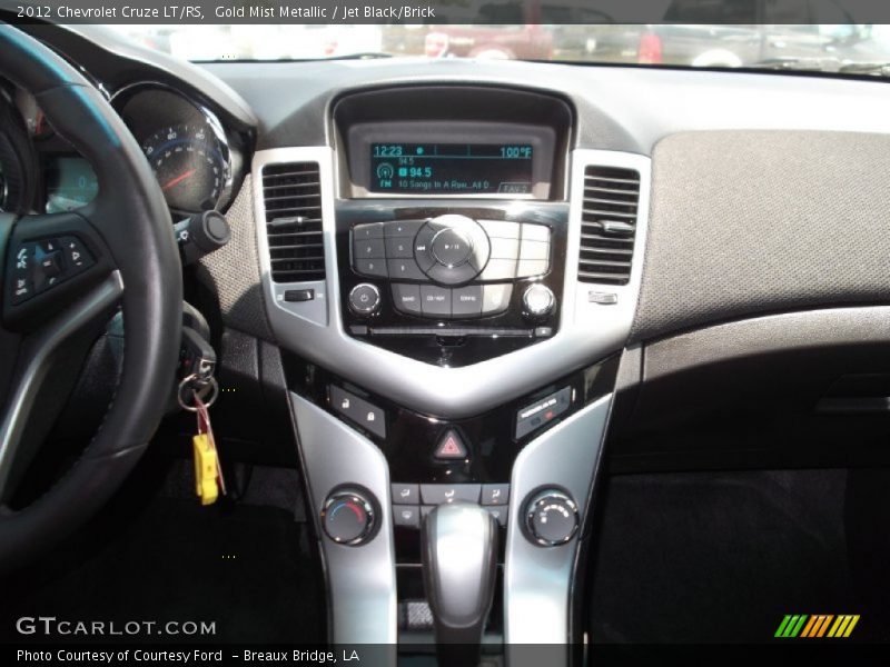 Gold Mist Metallic / Jet Black/Brick 2012 Chevrolet Cruze LT/RS
