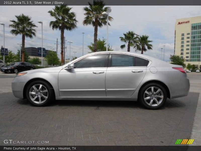 Silver Moon / Ebony 2012 Acura TL 3.5