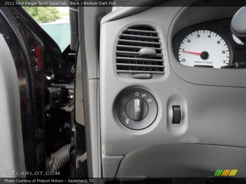 Black / Medium Dark Flint 2011 Ford Ranger Sport SuperCab