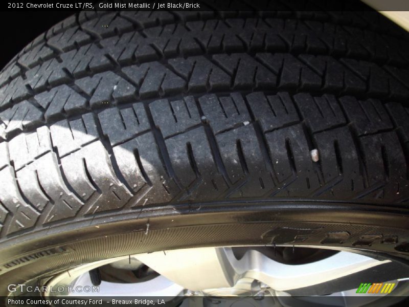 Gold Mist Metallic / Jet Black/Brick 2012 Chevrolet Cruze LT/RS