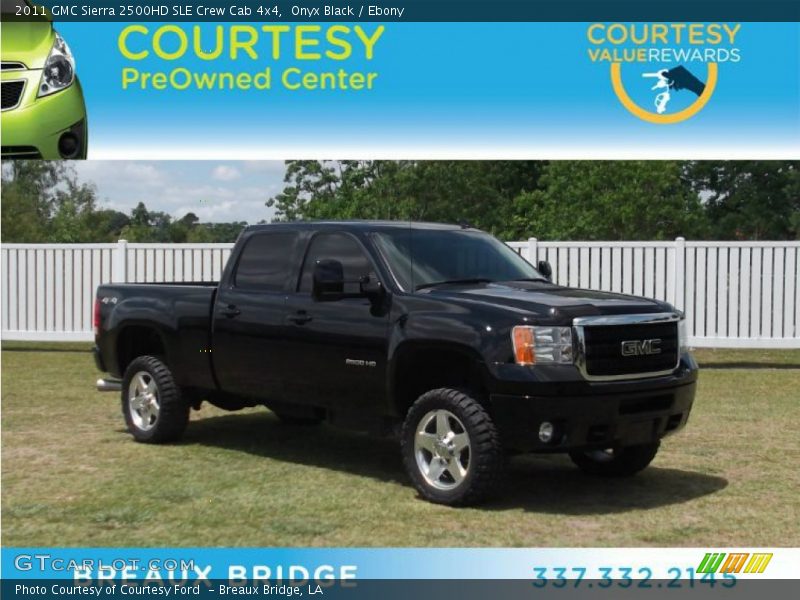 Onyx Black / Ebony 2011 GMC Sierra 2500HD SLE Crew Cab 4x4