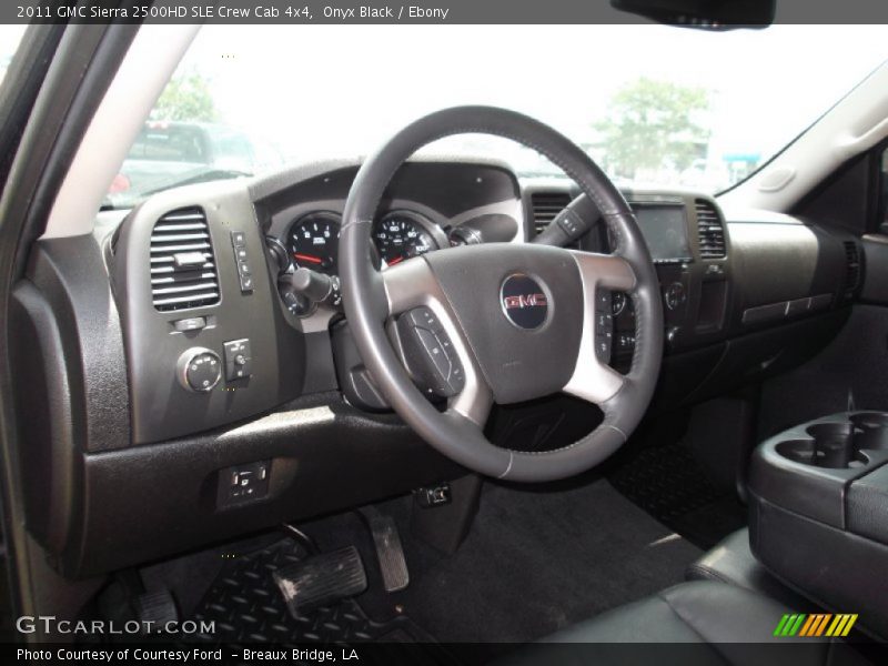 Onyx Black / Ebony 2011 GMC Sierra 2500HD SLE Crew Cab 4x4