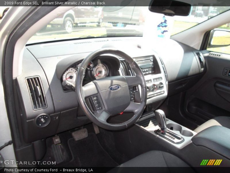 Brilliant Silver Metallic / Charcoal Black 2009 Ford Edge SEL