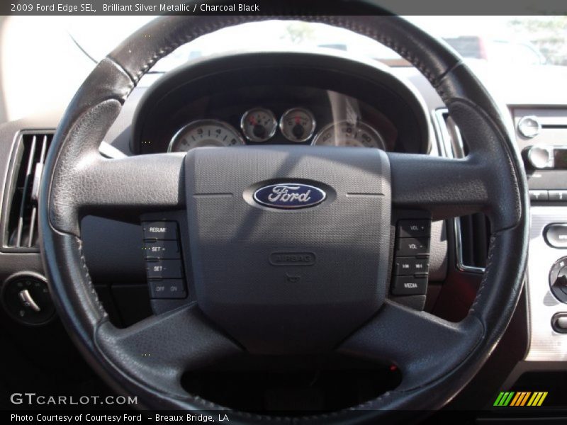 Brilliant Silver Metallic / Charcoal Black 2009 Ford Edge SEL