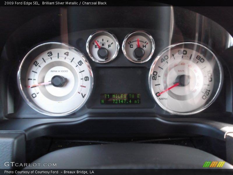 Brilliant Silver Metallic / Charcoal Black 2009 Ford Edge SEL