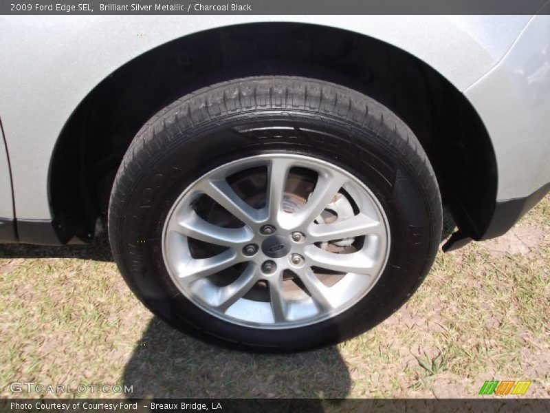 Brilliant Silver Metallic / Charcoal Black 2009 Ford Edge SEL