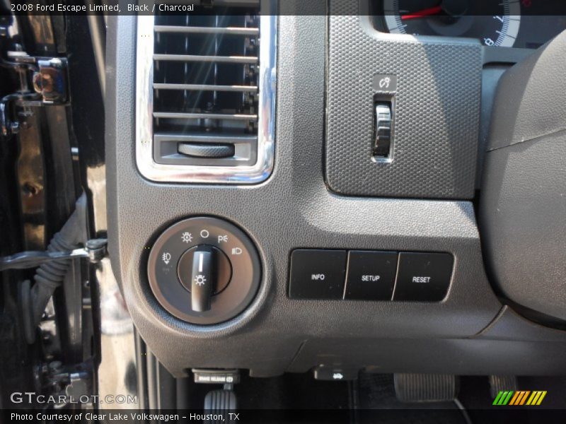 Black / Charcoal 2008 Ford Escape Limited