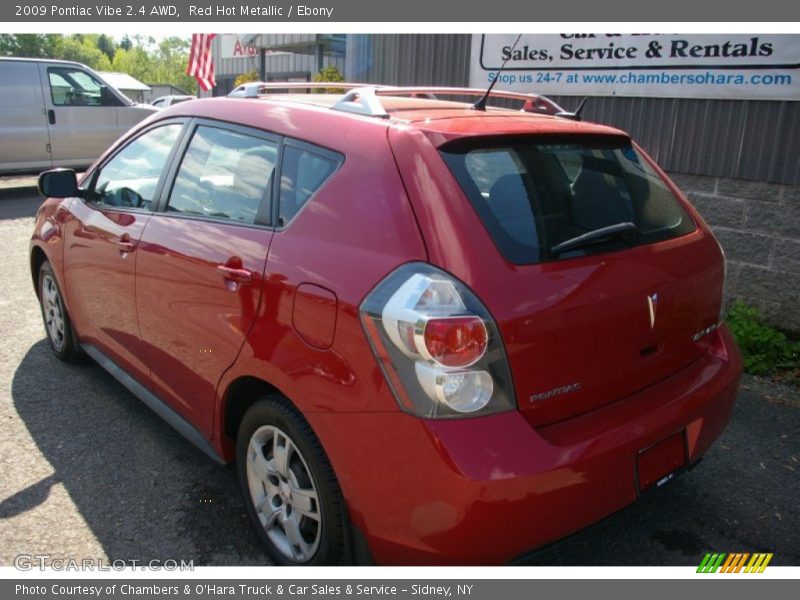 Red Hot Metallic / Ebony 2009 Pontiac Vibe 2.4 AWD