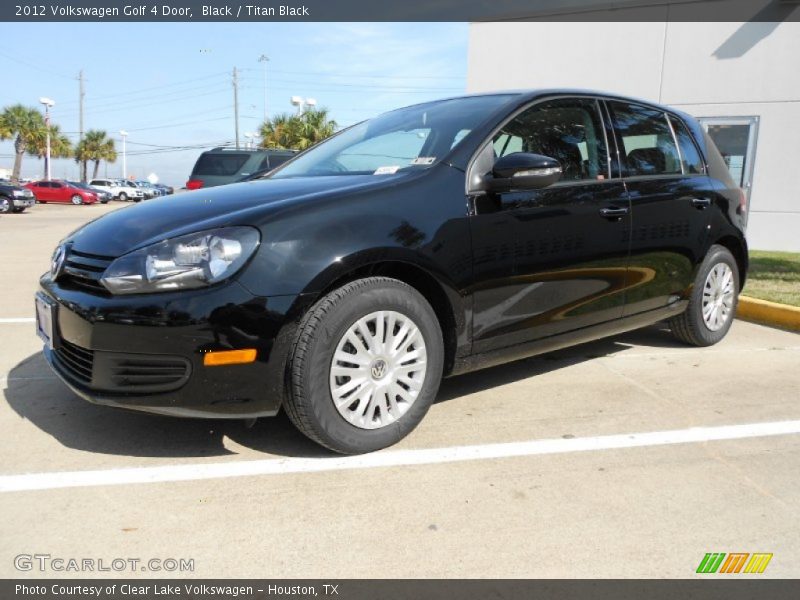 Black / Titan Black 2012 Volkswagen Golf 4 Door