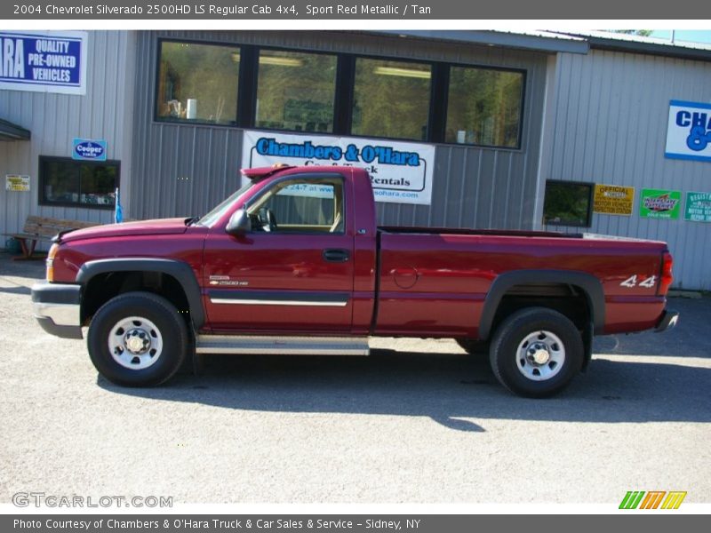 Sport Red Metallic / Tan 2004 Chevrolet Silverado 2500HD LS Regular Cab 4x4