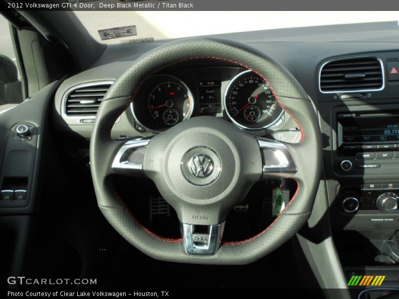 Deep Black Metallic / Titan Black 2012 Volkswagen GTI 4 Door