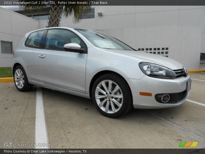 Reflex Silver Metallic / Titan Black 2012 Volkswagen Golf 2 Door TDI