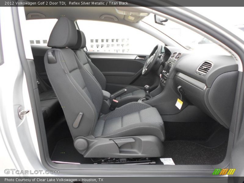 Reflex Silver Metallic / Titan Black 2012 Volkswagen Golf 2 Door TDI