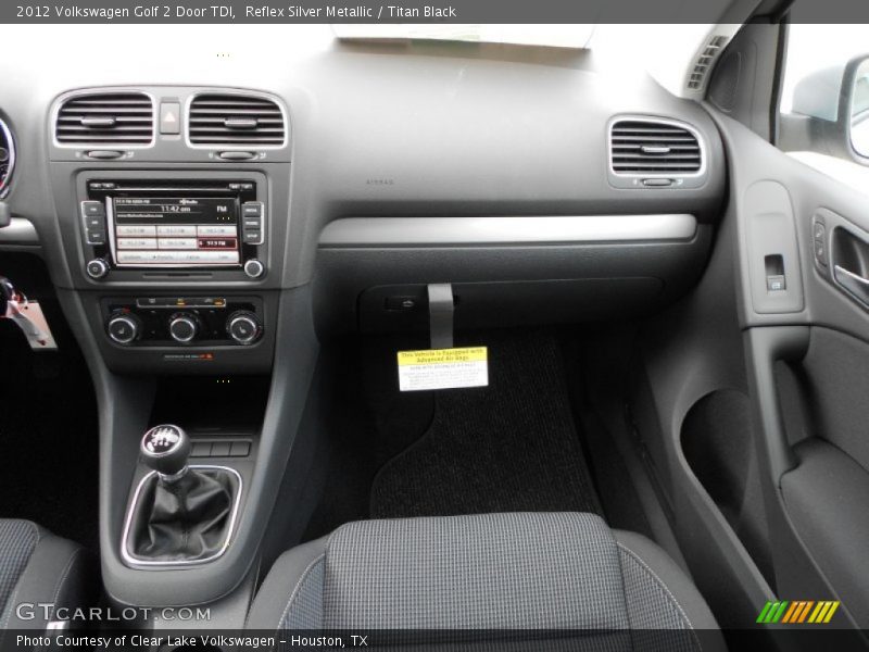 Reflex Silver Metallic / Titan Black 2012 Volkswagen Golf 2 Door TDI