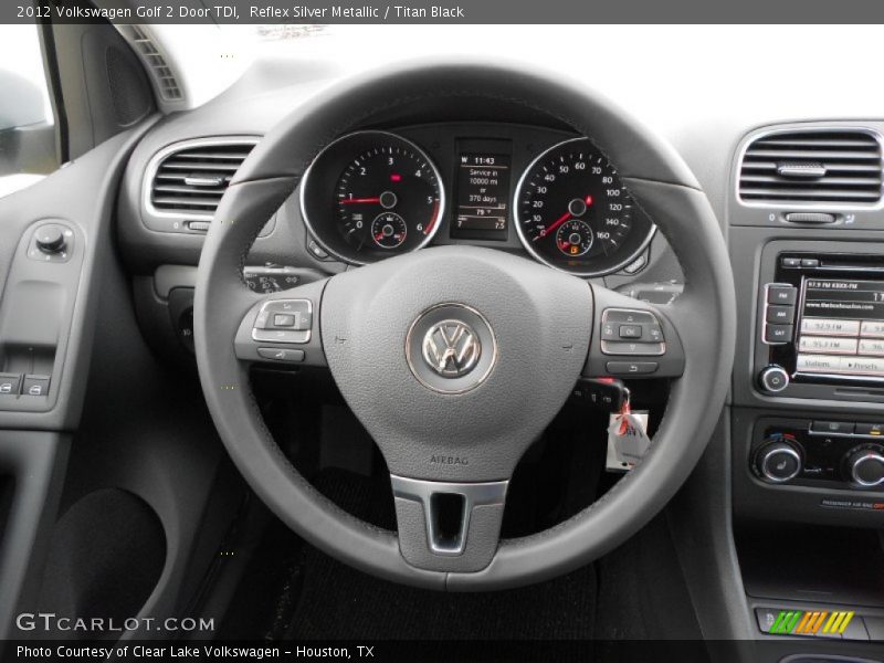 Reflex Silver Metallic / Titan Black 2012 Volkswagen Golf 2 Door TDI