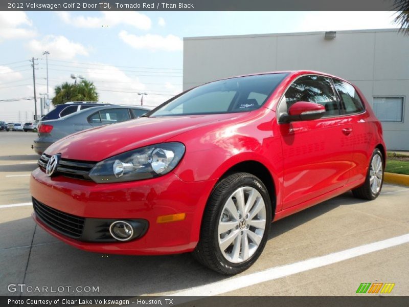 Tornado Red / Titan Black 2012 Volkswagen Golf 2 Door TDI