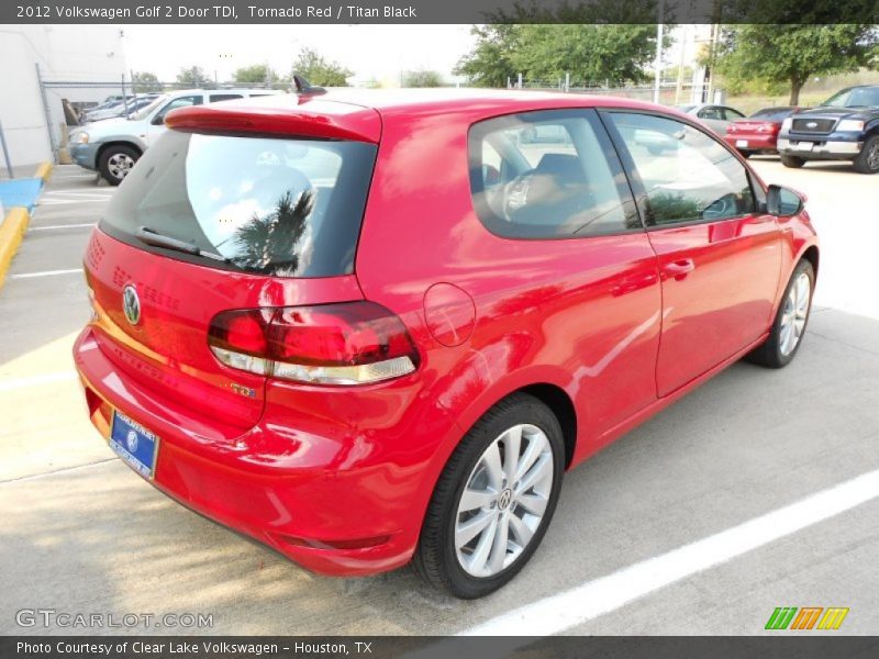 Tornado Red / Titan Black 2012 Volkswagen Golf 2 Door TDI