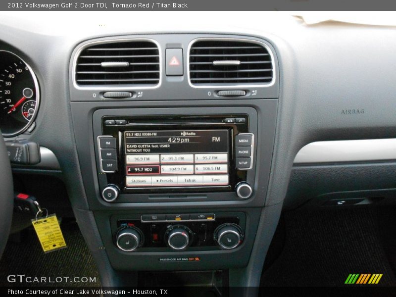 Tornado Red / Titan Black 2012 Volkswagen Golf 2 Door TDI
