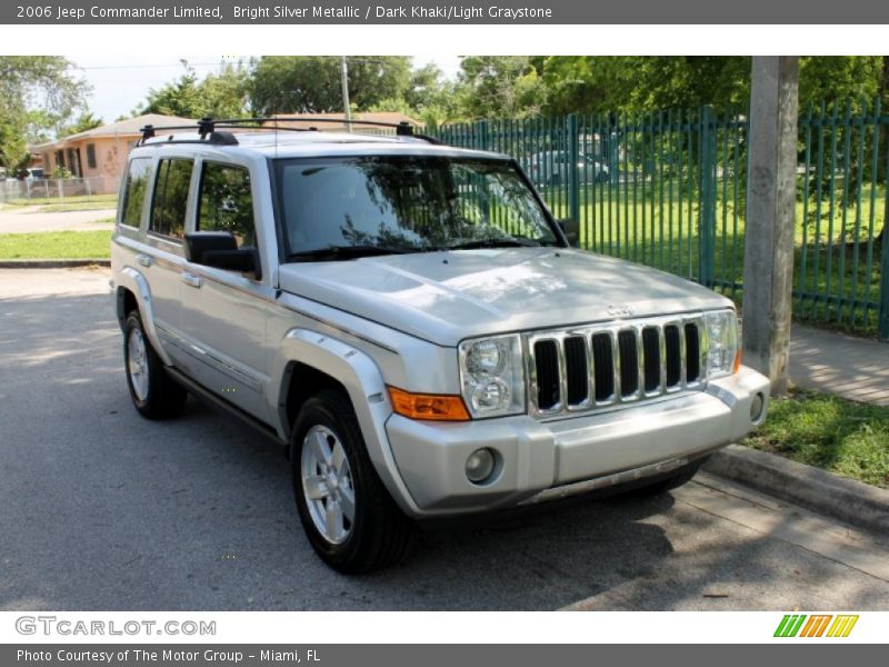 Bright Silver Metallic / Dark Khaki/Light Graystone 2006 Jeep Commander Limited