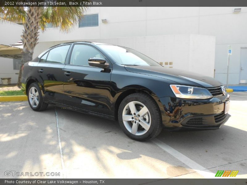 Black / Titan Black 2012 Volkswagen Jetta TDI Sedan