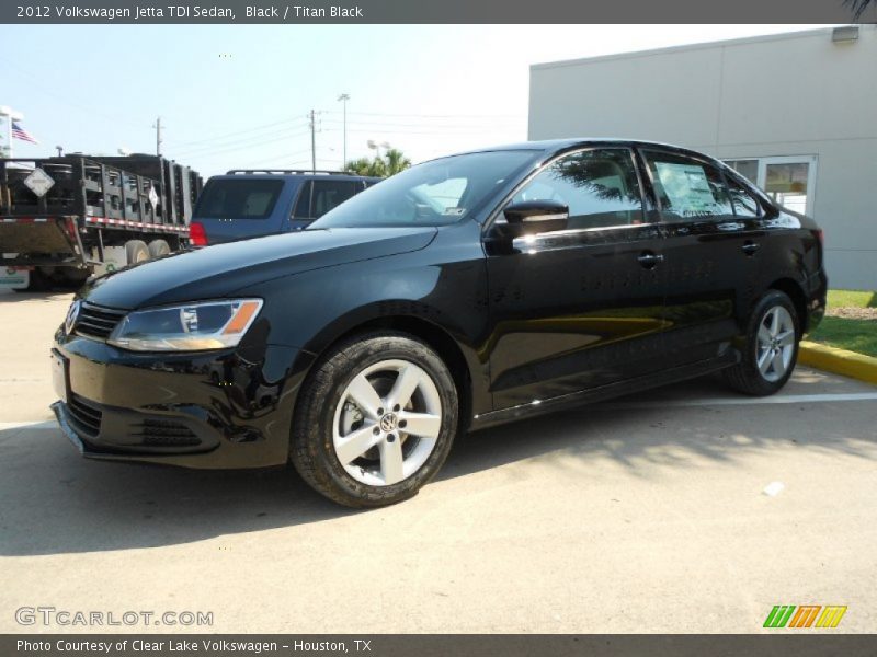 Black / Titan Black 2012 Volkswagen Jetta TDI Sedan